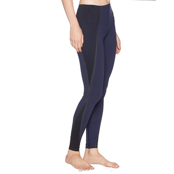 Spanx Mesh Contoured Active Leggings / Lapis Night - Picture 6 of 10